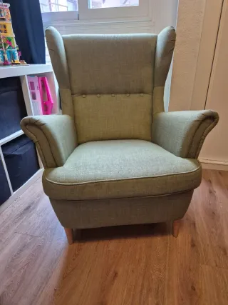 Poltrona relax Strandmon Ikea verde