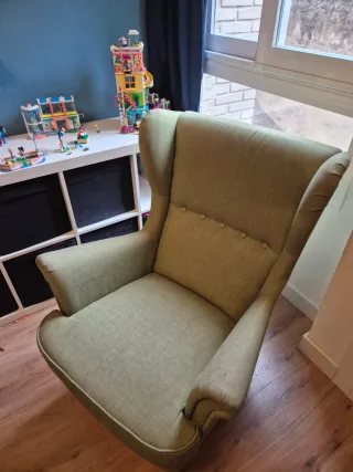 Poltrona relax Strandmon Ikea verde