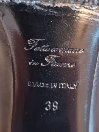 Scarpe Taccetti Nappa Donna Nere Fatte a Mano