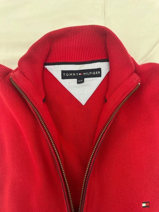 Cárdigan/chaqueta Tommy Hilfiger Rojo