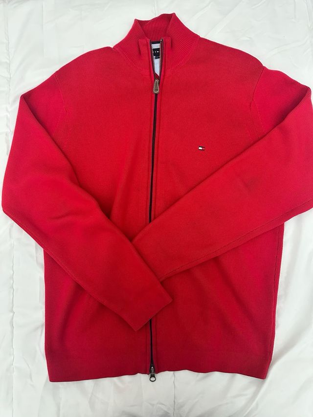Cárdigan/chaqueta Tommy Hilfiger Rojo