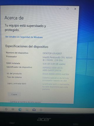 Computer portatile Acer Extensa 2509 nero