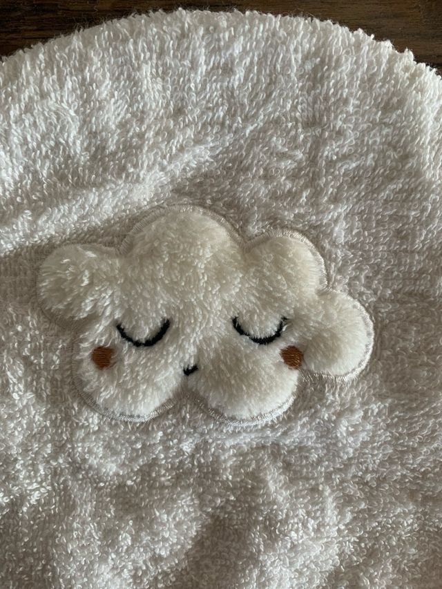 Guanto bagnetto neonato nuvola antigraffio