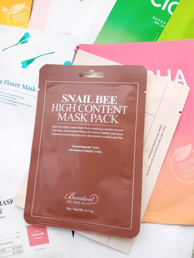 Mascarillas Faciales AHA/BHA, Aloe, Cica