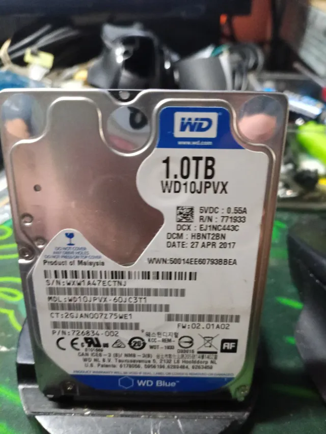 Disco Duro Interno WD Blue 1TB WD10JPVX