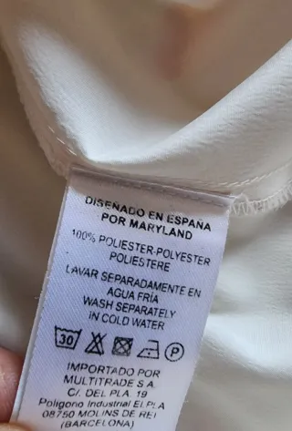 Camisa beige talla 44