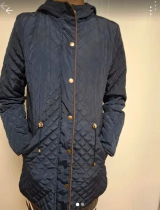 Chubasquero acolchado azul T.38