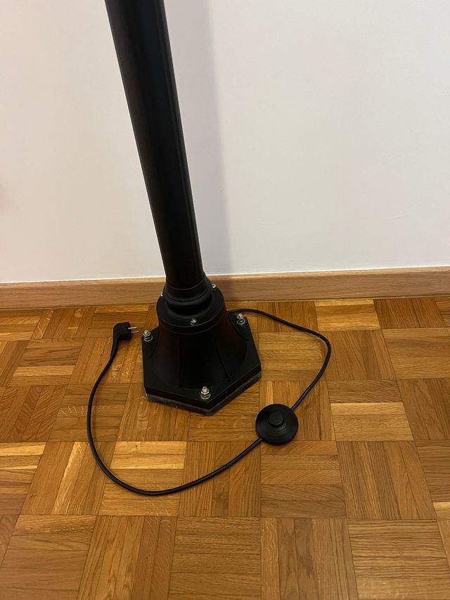 Lámpara Farola Interior decorativa Negra.