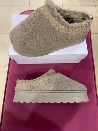 Sabot Platform pelosi grigi con plateau