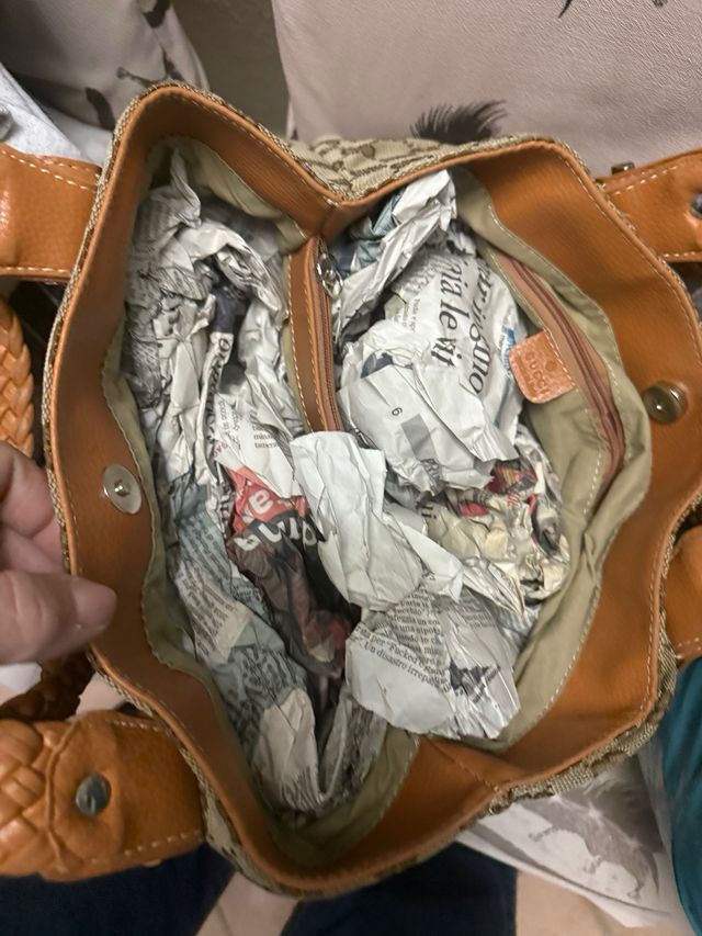 Borsa Gucci Pelham tela monogram beige/marrone