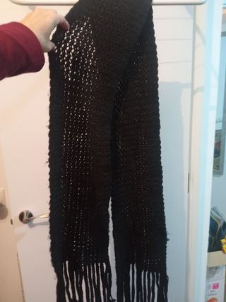 Bufanda de punto unisex invierno Hecha a mano