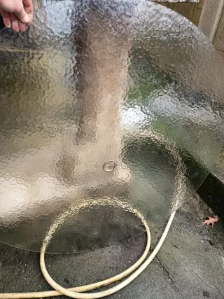 Cristal redondo para mesa de jardín