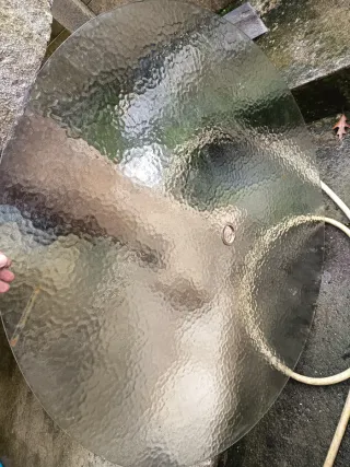 Cristal redondo para mesa de jardín