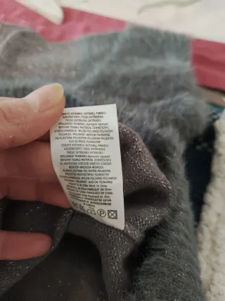 Maglione donna lamé e pelo taglia M