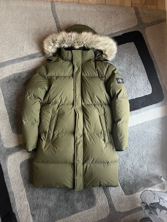Abrigo Plumas Verde Calvin Klein