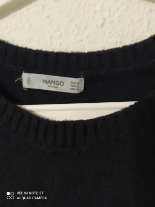 Vestido largo invierno Mango negro