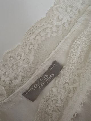 Top tirantes encaje blanco