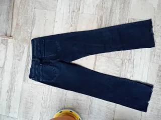 Pantalón Mango Talla 38 Azul