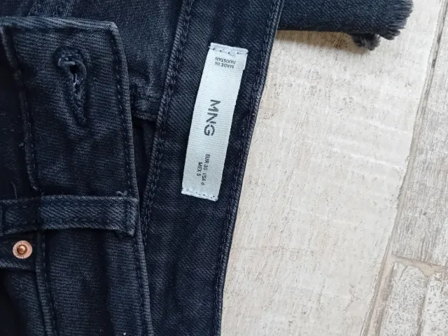 Pantalón Mango Talla 38 Azul
