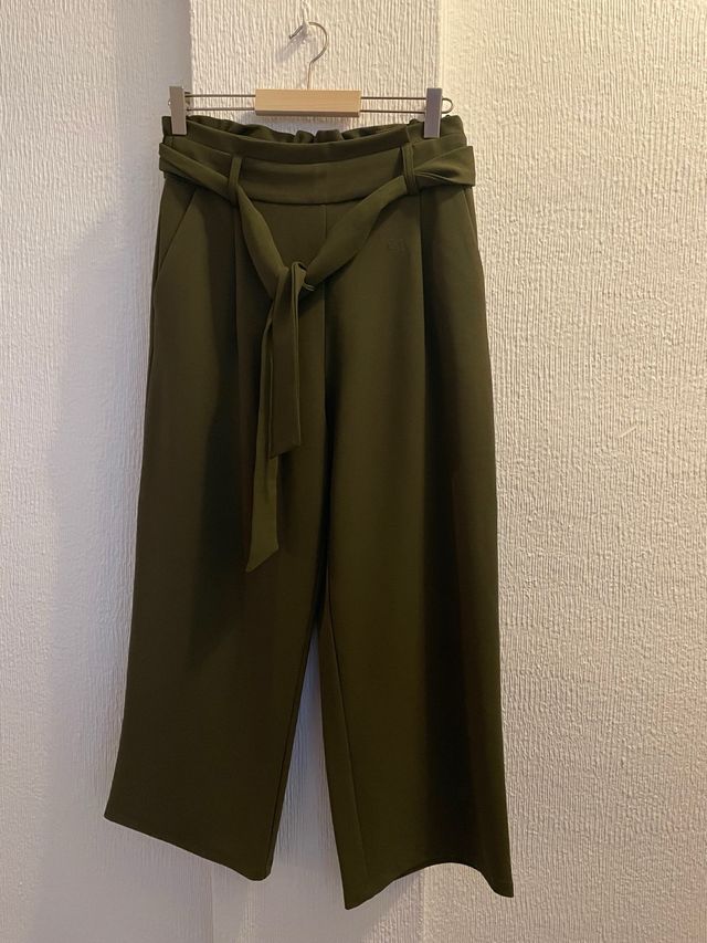 Pantalón ancho verde t.38