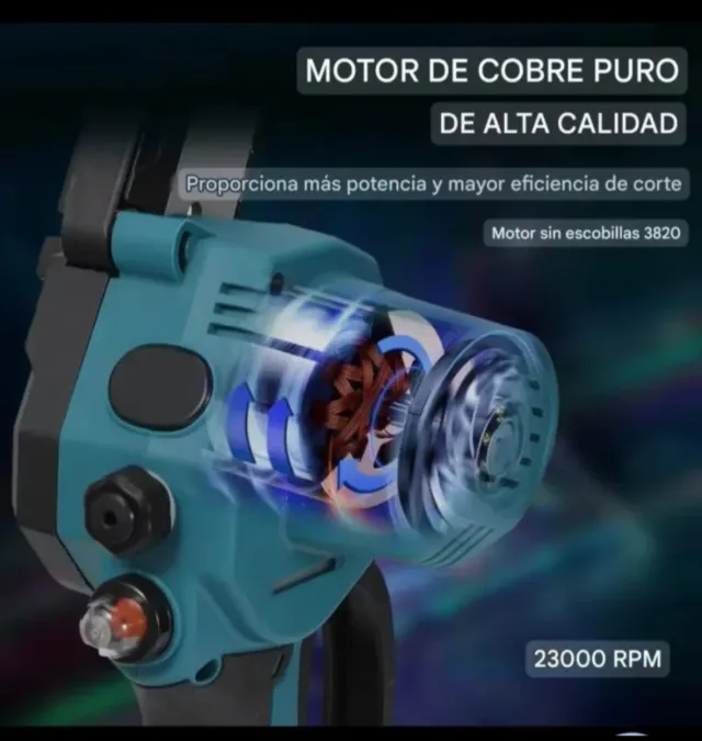 Motosserra a Bateria Recarregável de 8 Polegadas