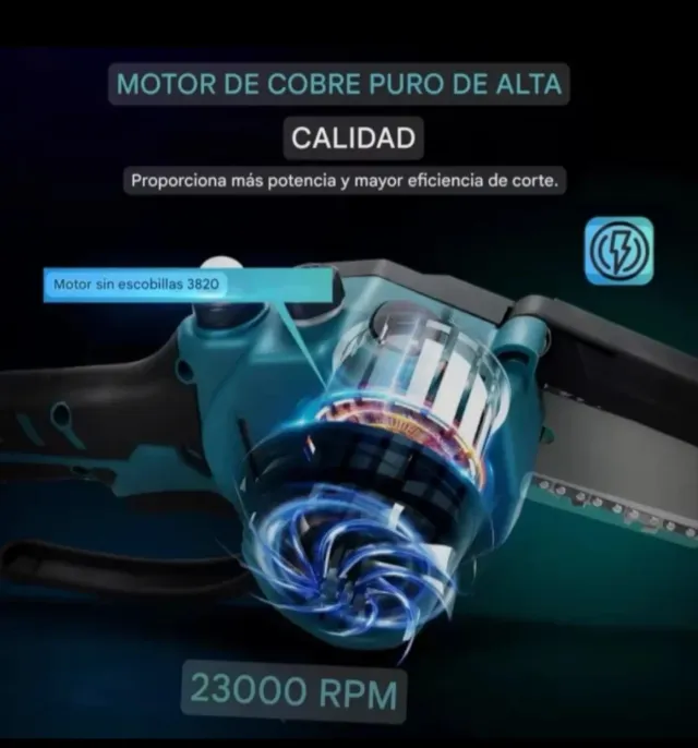 Motosserra a Bateria Recarregável de 8 Polegadas