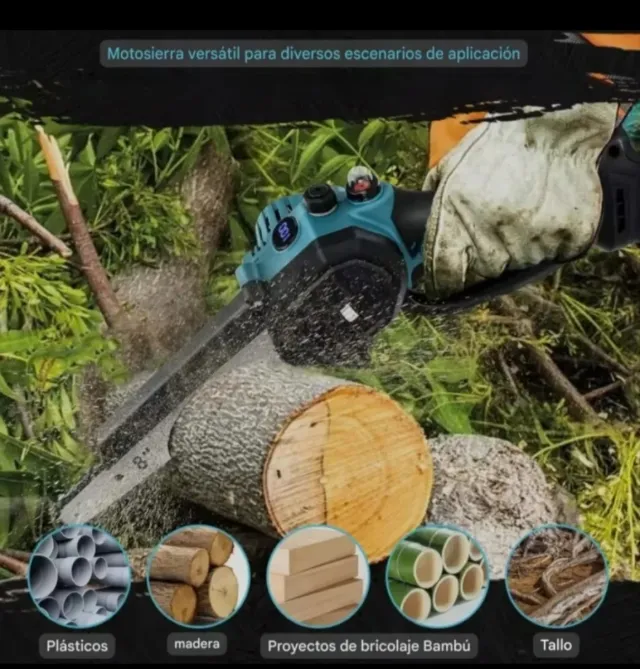 Motosserra a Bateria Recarregável de 8 Polegadas