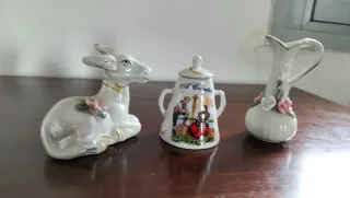 Lote 3 figuras cerámica