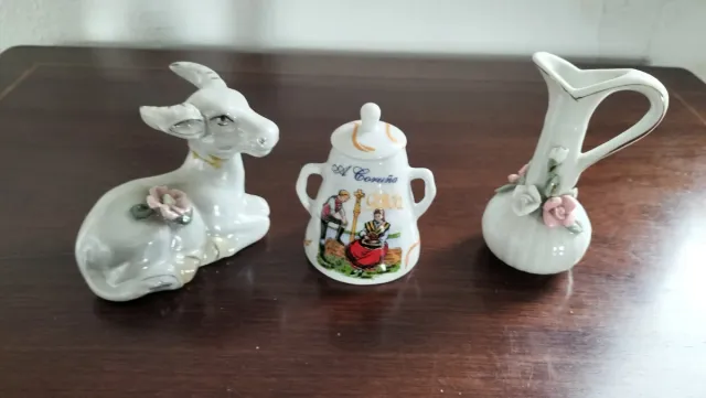Lote 3 figuras cerámica