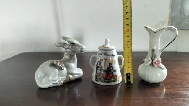 Lote 3 figuras cerámica
