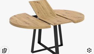 Mesa redonda extensible para 6 personas