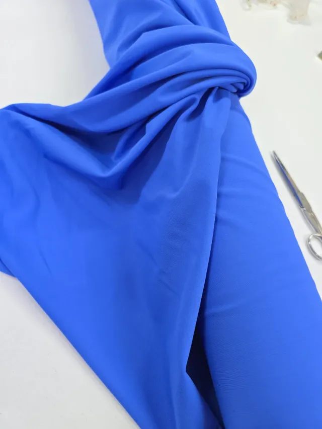 Tela Licra Azul Elástica