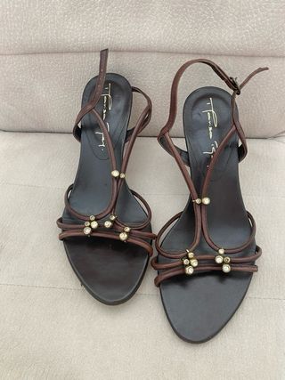 Zapatos Vialis Marrones Mujer + Tacón plano (Pack)