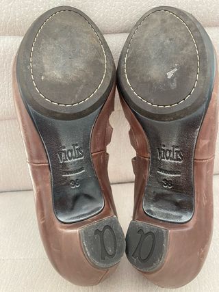 Zapatos Vialis Marrones Mujer + Tacón plano (Pack)