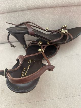 Zapatos Vialis Marrones Mujer + Tacón plano (Pack)