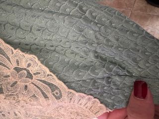 Corpiño de fallera azul y blanco