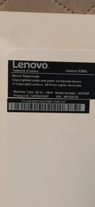 Ordenador Lenovo S200Z All-in-One