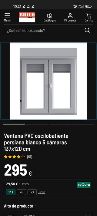 Ventana PVC aislante