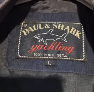 Giacca bomber Paul & Shark seta blu