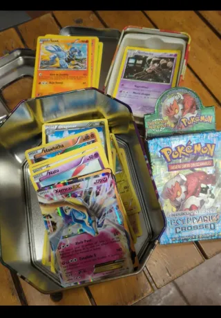 Lote Cartas Pokémon: 108 cartas + cajas
