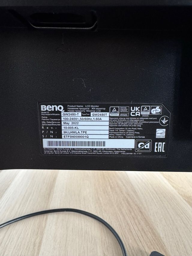 Monitor BenQ GW2480T 23,8 Negro
