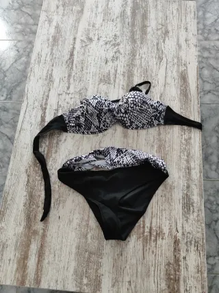 Bikini Mujer Negro y Blanco