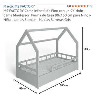 Cama infantil Montessori MS FACTORY