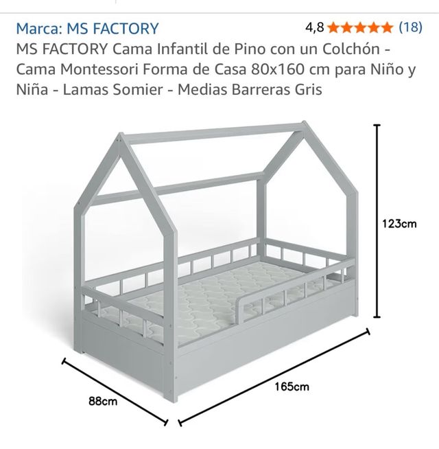Cama infantil Montessori MS FACTORY