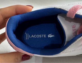 Zapatillas Lacoste Blancas y Rosas Talla 39