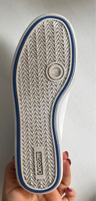 Zapatillas Lacoste Blancas y Rosas Talla 39