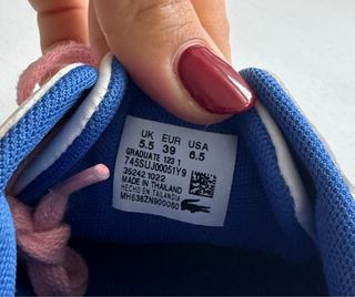 Zapatillas Lacoste Blancas y Rosas Talla 39