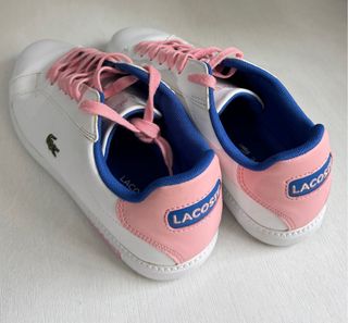 Zapatillas Lacoste Blancas y Rosas Talla 39