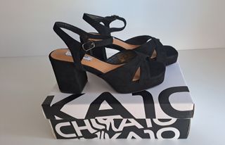 Sandalias negra "chika 10"-talla 36,37,38,39,40,41