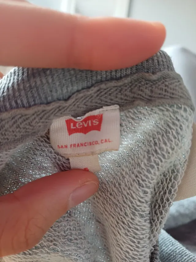 Sudadera Levi's Gris Logo Rojo